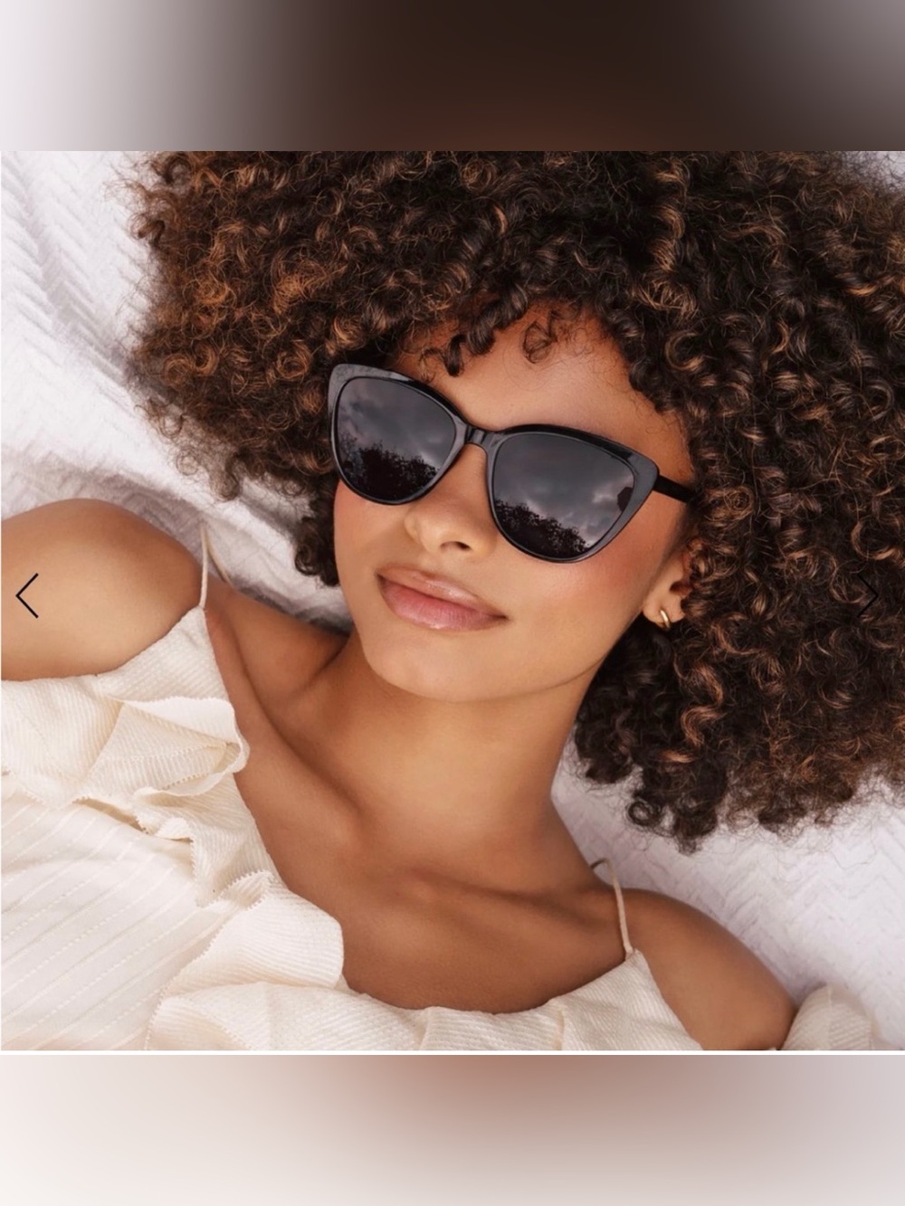 Rachel Zoe Nina Cat Eye Sunglasses Black with Grey Lenses